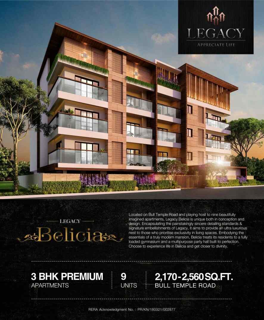 Get closer to divinity by residing at Legacy Belicia in Bangalore
